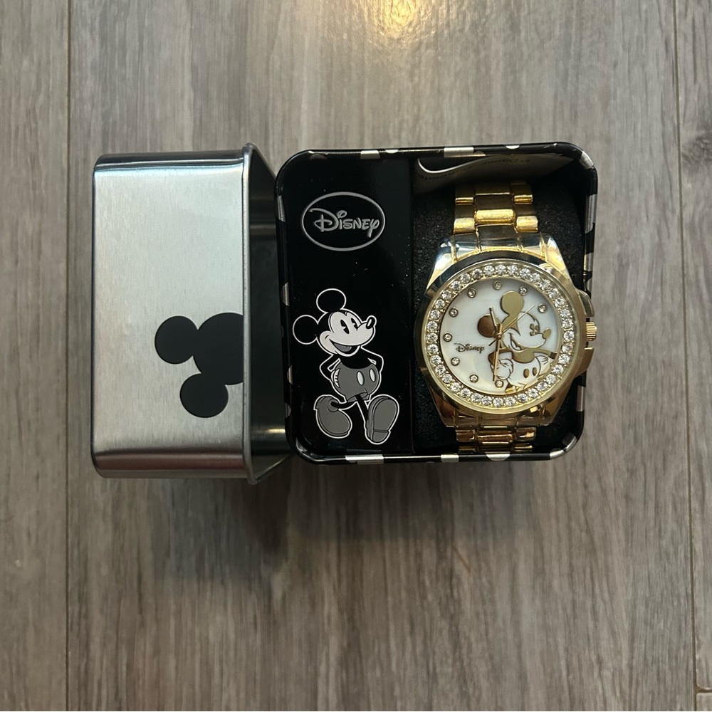Disney Gold Mickey Mouse Timepiece
